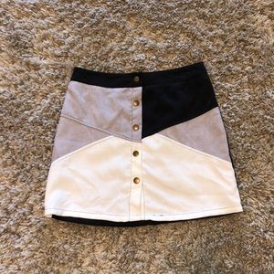 Color block skirt